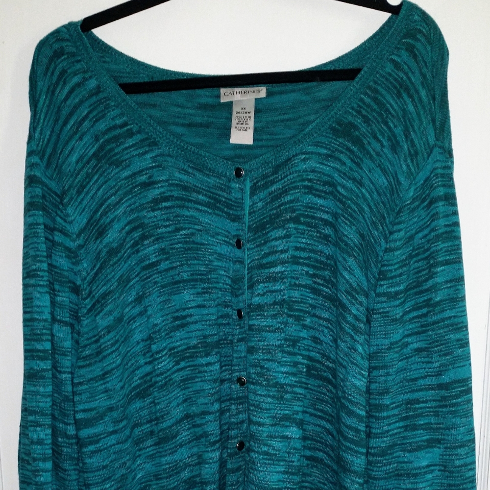 Catherine's 3x//26/28 Snap Button Sweater